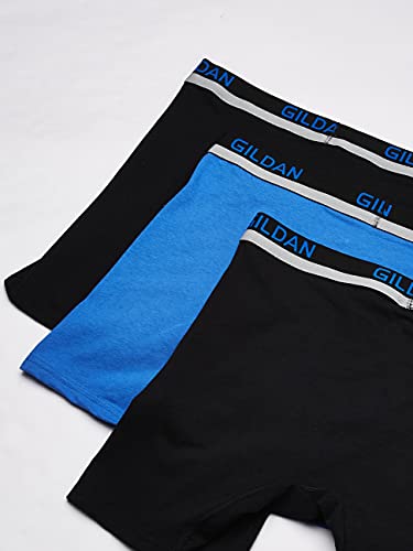Gildan Men's Cotton Spandex Athletic Boxer Briefs, 3-Pack3