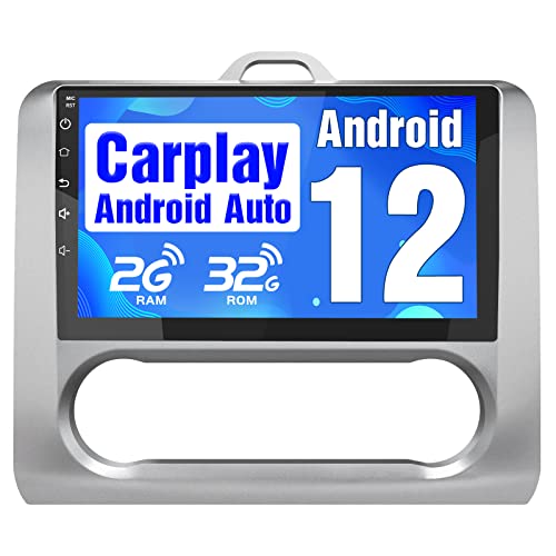 AWESAFE Android 12.0 [2GB+32GB] Radio Coche para Ford Focus Mk2 2004-2011 con Carplay...