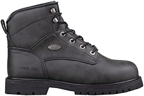 Lugz Men's Brute Steel Toe Construction Boot, Black/Black, 11 Wide | Image 2