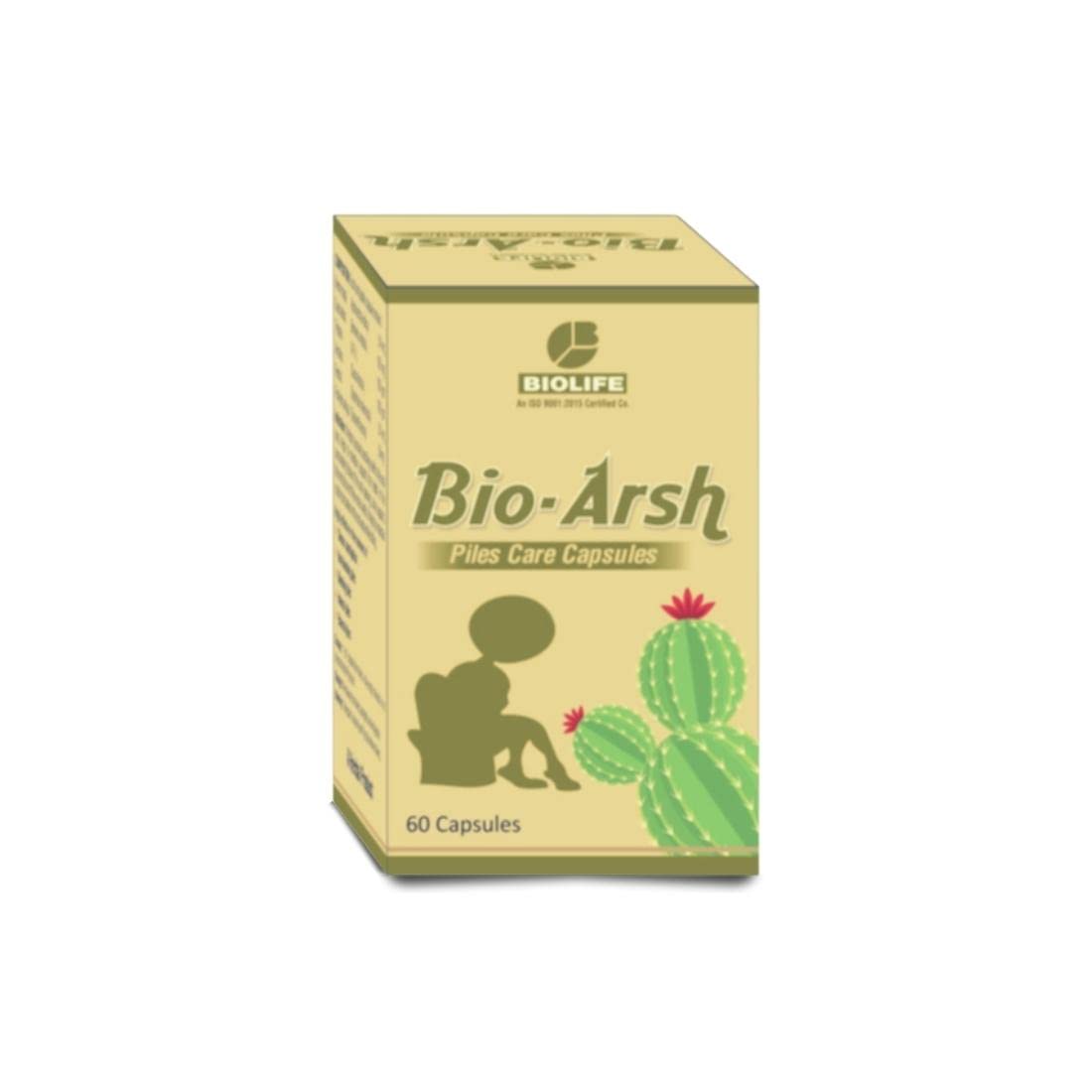 BIOARSH Ayurvedic Capsules for Hemorrhoids | Approved by the Ministry of Ayush, Govt. of India | 100% Pure Herbs | No Side Effects (Pack of 1) (B0BT9JF9QR) Amazon Price History, Amazon Price Tracker