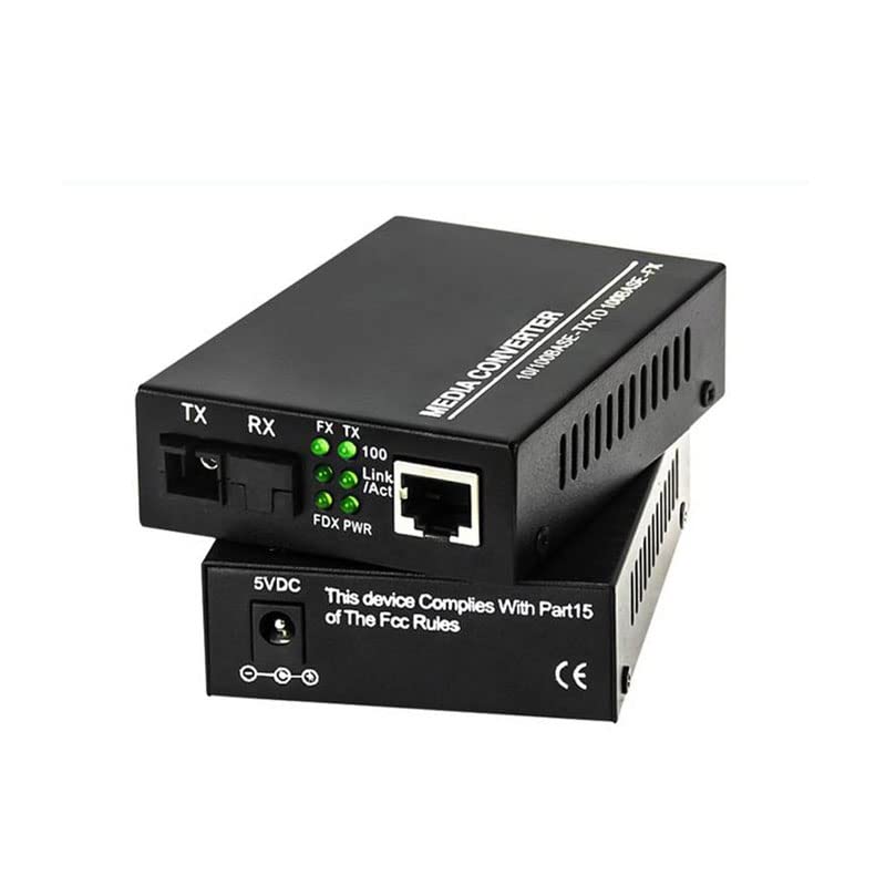 Hanutech Fiber To Ethernet Media Converter 10/100 Base-Tx To 100 Base-Fx Single Mode Single SC Fiber SMSF Upto 20KM (B09X3BCGRY) Amazon Price History, Amazon Price Tracker