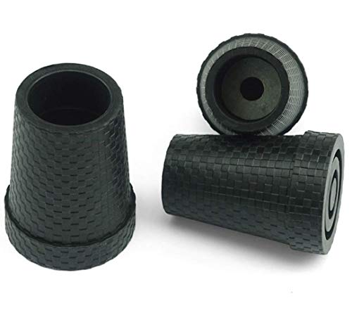 Gummipuffer"KARO" mit Stahleinlage schwarz für Leichtmetall-Gehstöcke (16mm) Cover