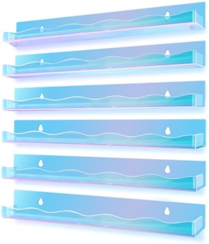 Amazon.com: BTremary 15" Nail Polish Rack Wall Mounted Floating Shelves ...