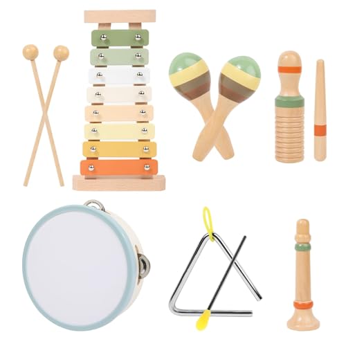 Montessori - Juego de instrumentos musicales de madera (conjunto musical clásico)