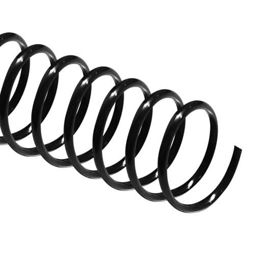 TOTiyea 50 Pack Spiral Binding Coils,25mm,4:1 Pitch 215 Sheet Capacity