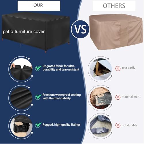 Housse de canapé d'extérieur imperméable contre la déchirure et l'usure du soleil - 7