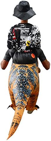 Miniatura 5 de BETTWITEH Dinosaur Costume Adult Funny Blow up Halloween Ride on Dino T-Rex Inflatable Costumes