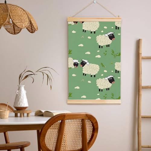Impression sur toile mouton pour décorer une chambre d'enfant douce - 5