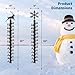 For Garden Yard Patio, 24-Inch Snowfall Measuring Gauges, Metal Snow Rulers, 2 Pcs Snow Gauges, Winter Snow Measuring Sticks, Outdoor Decoration