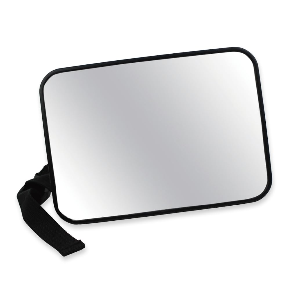 Shatterproof Baby Car Mirror,Anti-Drop Rear View Mirror for Back Seat Safe and Secure for All Back Seats, black