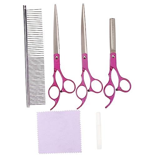 Levemolo Pet Grooming Scissor Kit Dog and Cat Hair Trimmer Comb Portable Pet Supplies