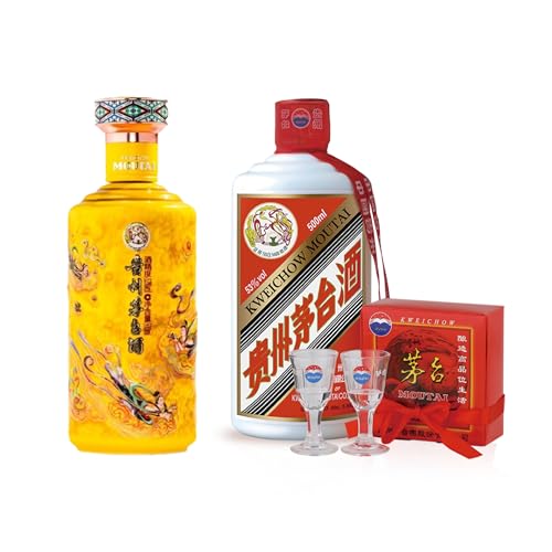 Amazon.co.jp: 【豪華2本セット】貴州茅台酒 飛天 53度 500ml 化粧箱