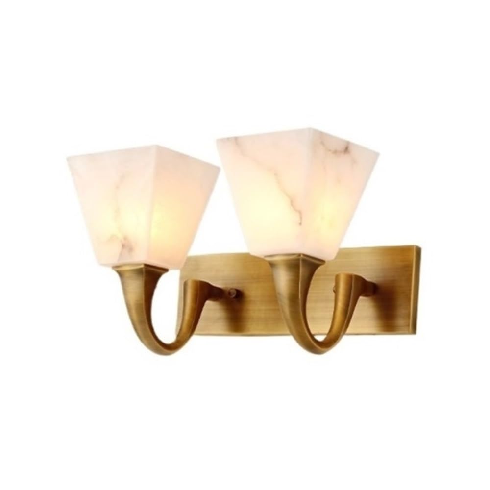 birene Wall Lamp Living Room Corridor Hallway Entrance Lamp Copper Marble Decoration Bedroom Bedside Lamps