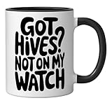 Immunologist Nurses Squad Quotes Allergy Allergist Ceramic Mug, Black/White