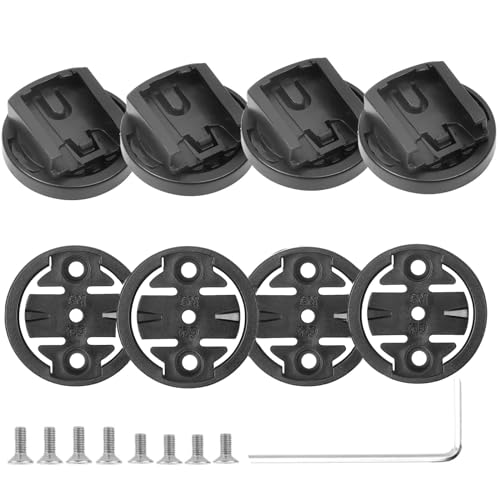 Bike Mount for Cateye - [4-Pack] Mount Adapter Insert Compatible with Cateye Out Front Cycling Computer Mounts, Bicycle GPS Computer Mounts Replacement Base,Cycling Combo Mount Road MTB Accessories