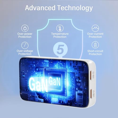 RUIFEI 45W Flat GaN Charger (Dual USB-C, Foldable) — view 6