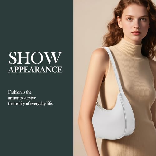 Shoulder Bags for Women Mini Clutch Purse with Zipper Closure,Classic Cute Hobo Tote Handbag4