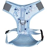Stitch Hundegeschirr, bequem und verstellbar, ideal für Spaziergänge und Training, Robustes und atmungsaktives Material (Light Blue, XS-S)