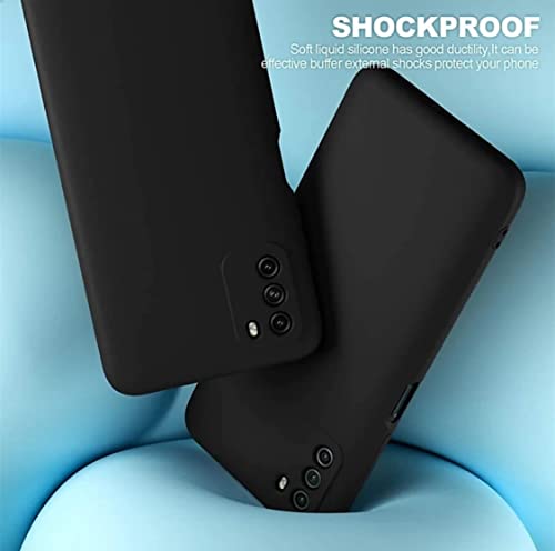 Image of Mobile Back Cover Case for Xiaomi Poco M3 (Silicone Case|CameraProtection|Black SC1510)
