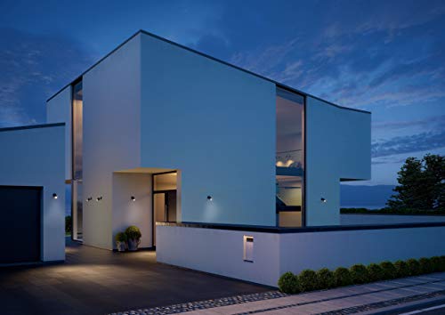 Steinel LED Strahler Spot ONE S anthrazit, 90° Bewegungsmelder, inkl. LED GU10-Leuchtmittel, per Kabel vernetzbar, Aluminium, 7,47 W