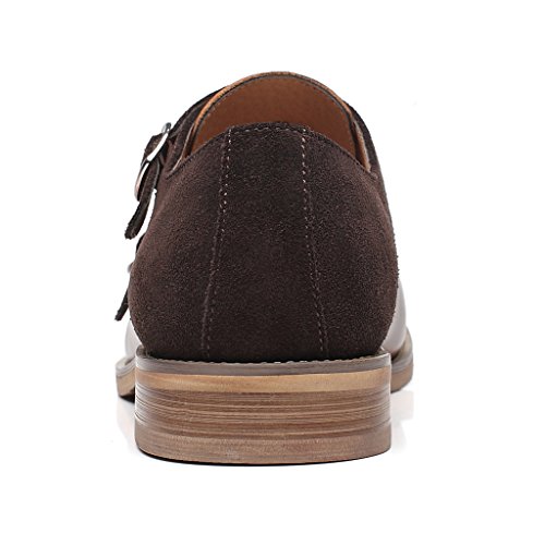 Image of Brown Leather Slip-On Loafers for Men by La Milano