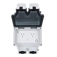WiFi Smart Plug, IP66 Waterproof Safety Lock Hole WiFi Smart Socket for Outdoor (SNW-2AU)