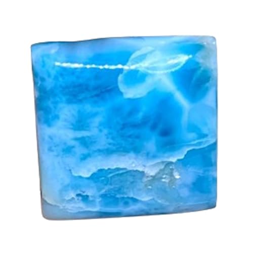 Larimar naturel gemme cabochon 26 x 25 x 7 mm pour bague et pendentif