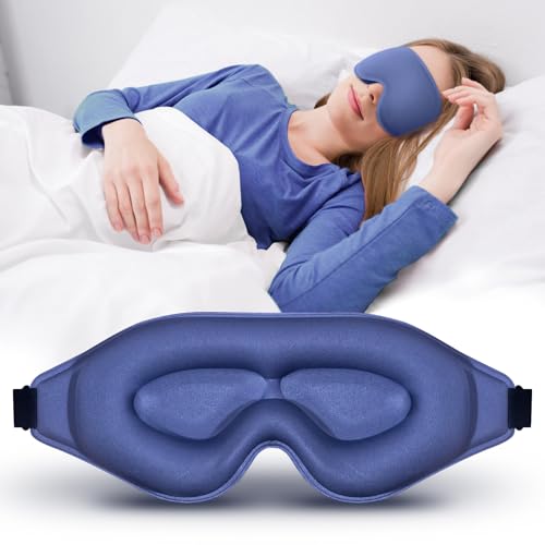 Clbxzwc 3D Advanced Eye Mask for Sleeping，Ultra Delicate Soft Skin Friendly Eye mask，100% Blackout Sleep Eye Mask for Sleep, Eyelash Extension Sleep mask
