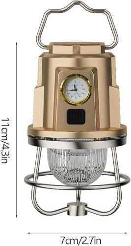 Image of Glaceon Camping Lantern, 1200mAh Powered Rechargeable Lantern Camping, Lantern Searchlight with Hanger & Hook,Emergency Lights for Home, USB Cable (GC-04)