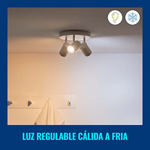 WiZ - Bombilla LED Inteligente Wi-Fi, 4,9W(Eq. 50W) GU10, Luz Blanca y de Colores, con tecnología SpaceSense y compatible con Alexa y Google Home - imagen 8