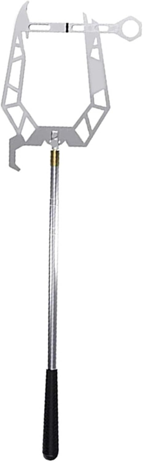 Boat Hook Multifunctional Telescopic Boat Docking Pole Boat U Type Hook Threader Alloy Telescopic Mooring Rope