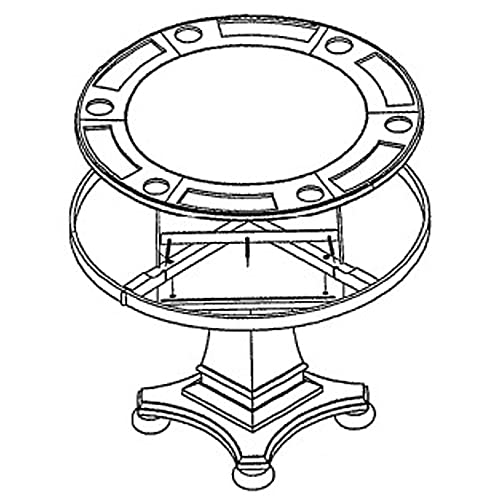 Sunset Trading CR-87148-63-TB Bellagio Dining/Game Table thumb #4