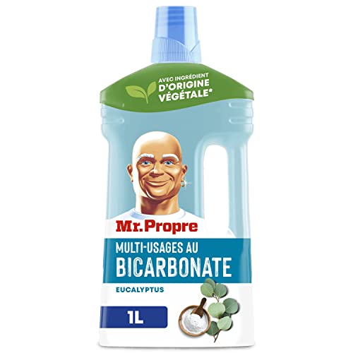 Mr. Propre Nettoyant Multi-Usages Sol Collection Tradition Parfum Bicarbonate Et Eucalyptus 1L, Élimine Les Taches Et Les Odeurs, À Base D’extraits Naturels