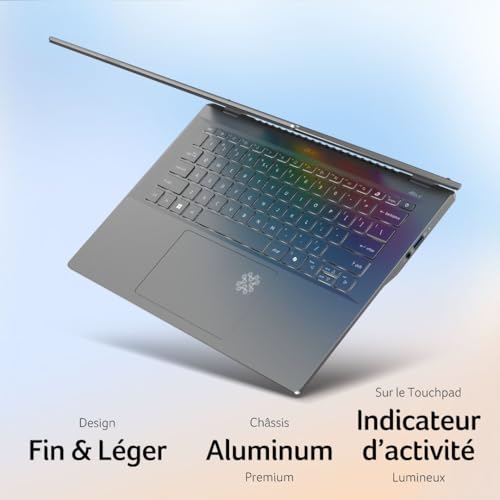 PC Portable Acer Swift 14 AI SF14 11 X71Z 14 Copilot+ PC Qualcomm® Snapdragon® X Plus RAM SSD - vue 8