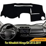 HYZIJIN Car Dashboard Dash Board Cover Mat Carpet Compatible for Mitsubishi Mirage/Mirage G4...