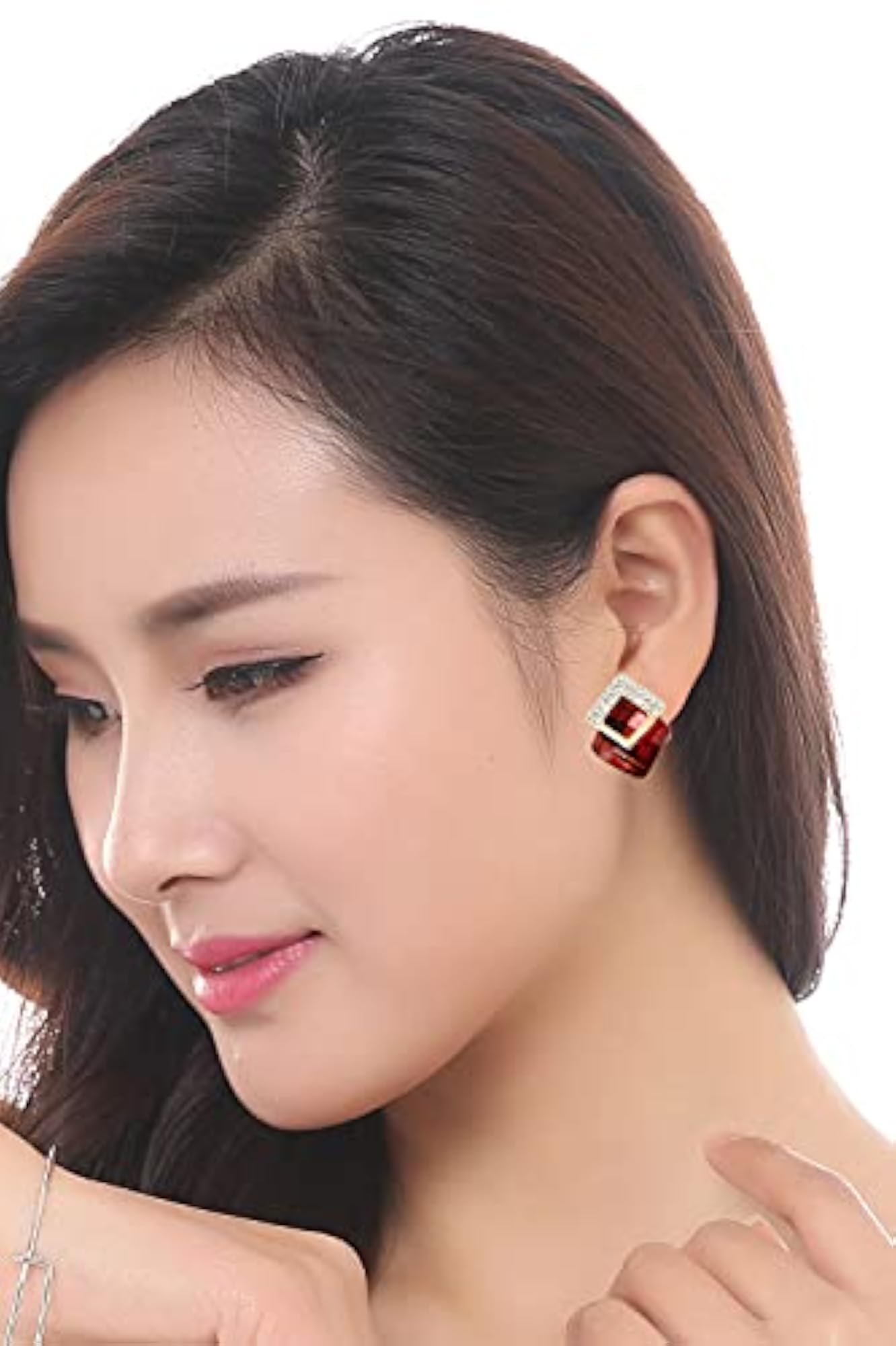 Crystal Stud Earrings for Women