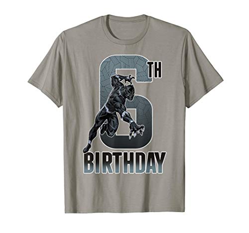Marvel Comics Classic Avengers Black Panther 6th Birthday T-Shirt - image 1
