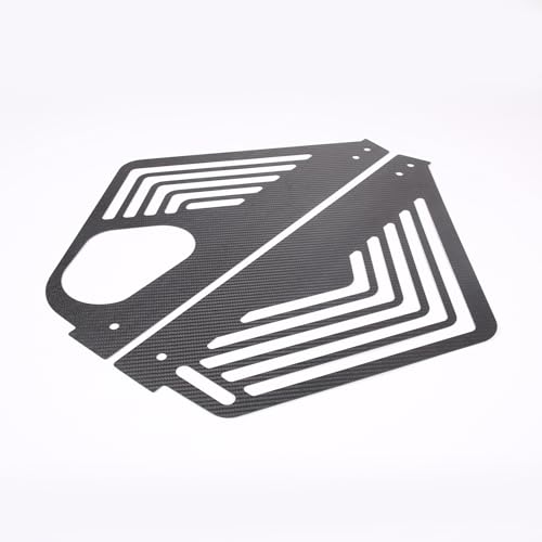 Image of TOYCIDFG Engine Bay Panel Cover, Left Right Splash Shield Oxidation Case Guard Compatible with C8 Corvette 2020-2024 Auto Aluminium Interior Body Part Accessories (Carbon Fiber - Bright Surface)