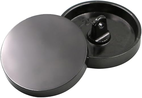 Miniatura 10 de ECYC Ltd 10 botones de metal, botones redondos planos, botón de vástago de aleación, botones de costura para coser ropa, trajes, abrigo deportivo,