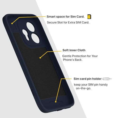 Image of Back Cover Compatible with Oppo Reno15 5G | MagFit Ring Design (Non-Magnetic) | Shockproof Case | Anti-Slip Grip | Raised Camera Edges | Slim Protective Case for Oppo Reno15 5G (Steel Blue)