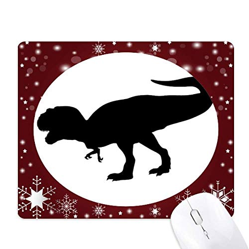 Tapis de souris dinosaure fossile au motif hivernal imprimé en haute définition