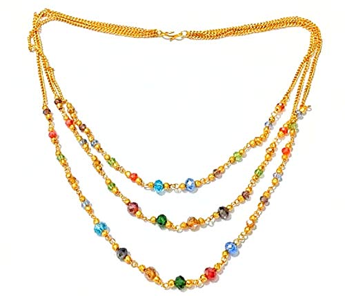 Buy SMARNN Gold Plated Matar Mala Chain 