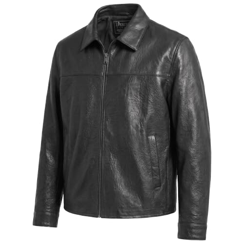 Image of Snuff Leather Jacket Genuine Lambskin Leather Jacket For Men Vintage Classic Snuff Style with Zip Out Liner