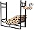 PHI VILLA Heavy Duty Firewood Racks Indoor/Outdoor Log Rack with Kindling Holder, 30 Inches Tall, Black
