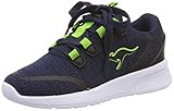  KangaROOS Kf Lock, Zapatillas, Azul (Dk Navy/Lime 4054), 37 EU