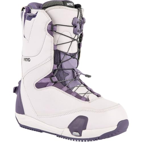 Nitro Damen Snowboards CAVE TLS '23 Step ON All Mountain Freestyle Freeride Schnellschnürsystem Boot Snowboardboot, Lilac-Purple, MP 26,5 // EU 40 2/3 // US 9