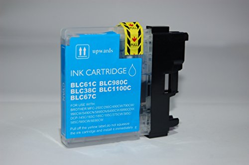 Cartouche d'encre Compatible Brother LC980-1100 Cyan - pour imprimantes Jet d'encre Brother Cover
