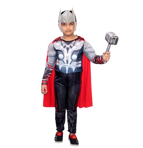 Image of Kaku Fancy Dresses Superhero Costume for Kids - Fancy Dress Outfit for Birthday, Halloween, Role Play