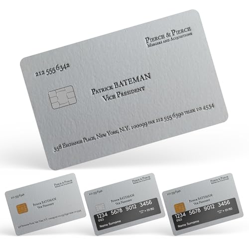 CUCU Covers Patrick Bateman Credit & Debit Card Stickers - 4PCS Card Skin for Adults