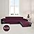 Easy-Going Sofa Slipcover L Shape Sofa Cover Sectional Couch Cover Chaise Lounge Slip Cover Reversible Sofa Cover Furniture Protector Cover for Pets Kids Children Dog Cat (Large,Wine/Wine)